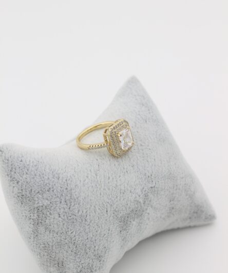 XUPING JEWELRY 14 Ayar Altın Kaplama, Baget Yüzük