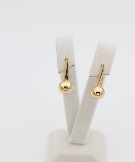XUPING JEWELRY 14 Ayar Altın Kaplama, Nokta Model Küpe