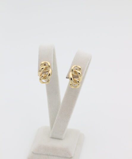 XUPING JEWELRY 14 Ayar Altın Kaplama, Zincir Küçük Küpe