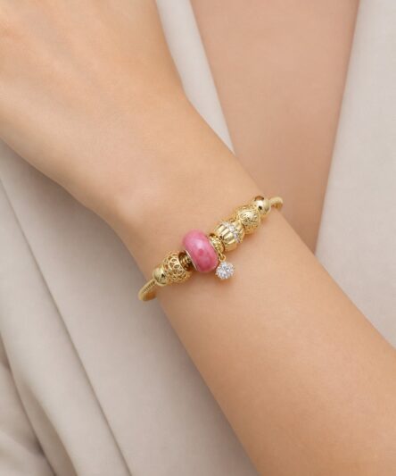 XUPING JEWELRY 14 Ayar Altın Kaplama PND Charms Fuşya