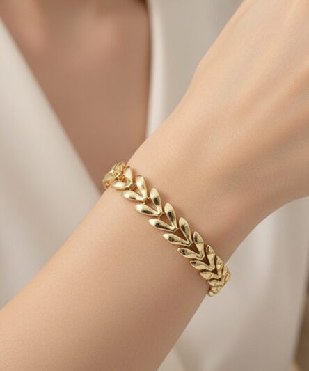 XUPING JEWELRY 14 Ayar Altın Kaplama, Başak Model Bileklik