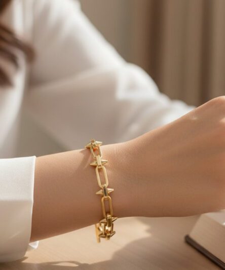 XUPING JEWELRY 14 Ayar Altın Kaplama, Çivi Model Bileklik
