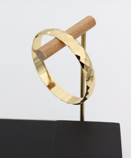 XUPING JEWELRY 14 Ayar Altın Kaplama, Kareli Kelepçe Model