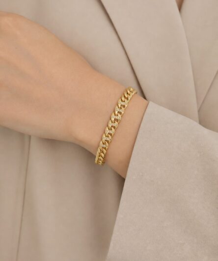 XUPING JEWELRY 14 Ayar Altın Kaplama, Gurmet Taşlı Model Bileklik