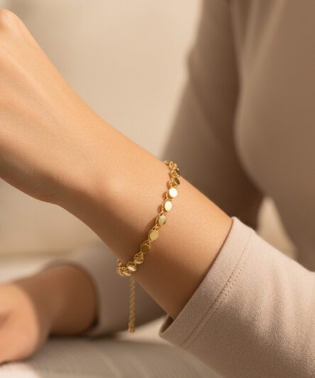 XUPING JEWELRY 14 Ayar Altın Kaplama, Arpa Model Bileklik