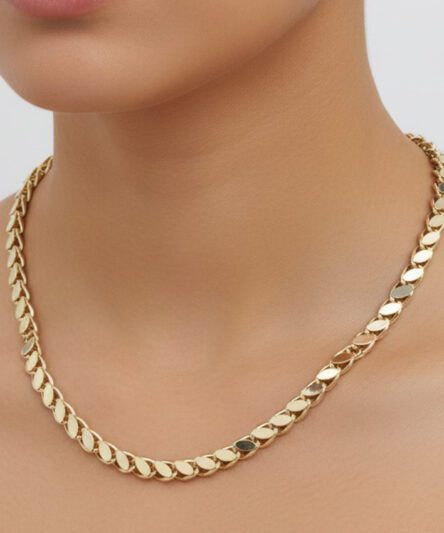 XUPING JEWELRY 14 Ayar Altın Kaplama, Arpa Model Kolye