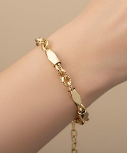 XUPING JEWELRY 14 Ayar Altın Kaplama, Piaro Model Bileklik