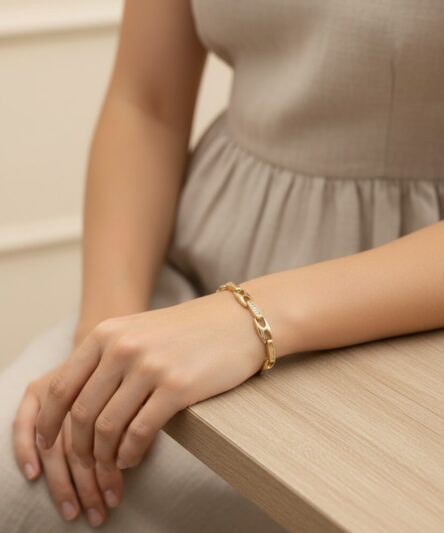XUPING JEWELRY 14 Ayar Altın Kaplama, Zenya Zirkon Taşlı Bileklik