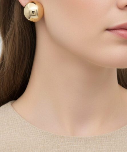 XUPING JEWELRY 14 Ayar Altın Kaplama, Disco Topu Model Küpe