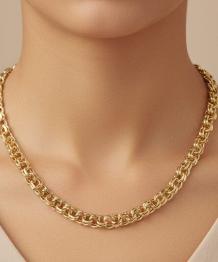XUPING JEWELRY 14 Ayar Altın Kaplama, Serent Model Kolye