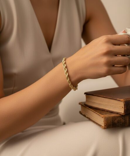 XUPING JEWELRY 14 Ayar Altın Kaplama, Burgu İnce Model Bileklik