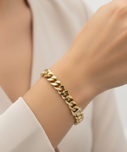XUPING JEWELRY 14 Ayar Altın Kaplama, By Gurmet Zirkon taşlı bileklik