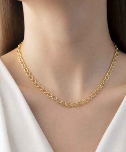 Stil İncisi/Xupıng Jewelry 14 Ayar Altın Kaplama, Halkalı Samanyolu Kolye