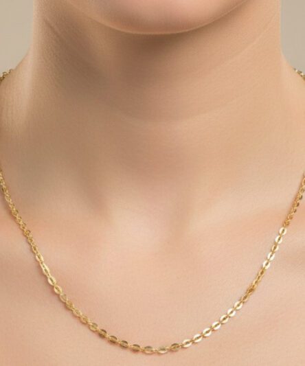 Stil İncisi/Xupıng Jewelry  14 Ayar Altın Kaplama, Pul Zincir Model Kolye