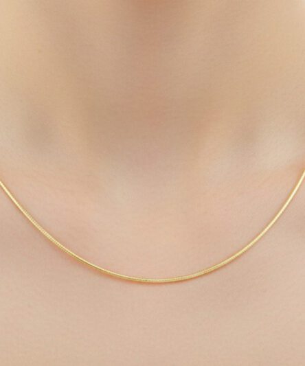 Stil İncisi/Xupıng Jewelry  14 Ayar Altın Kaplama, Zincir Model Kolye (Tekli)