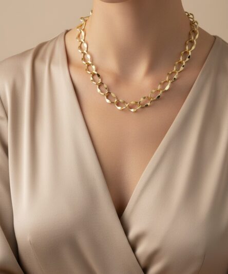 Stil İncisi/Xupıng Jewelry  14 Ayar Altın Kaplama, Halka Model Kolye