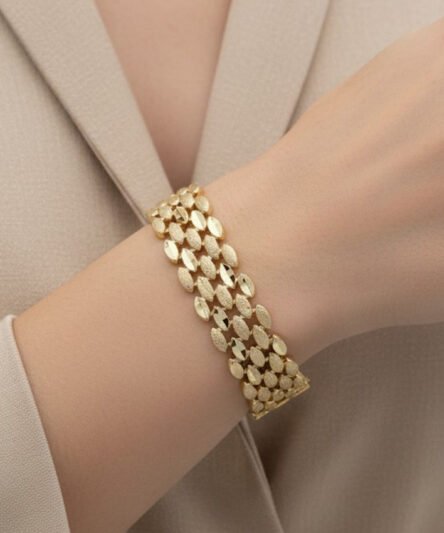 XUPING JEWELRY 14 Ayar Altın Kaplama, Baklava Model Bileklik