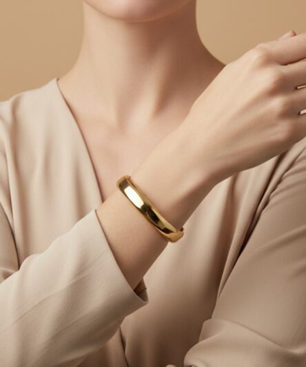 XUPING JEWELRY 14 Ayar Altın Kaplama, Kelepçe Bilezik