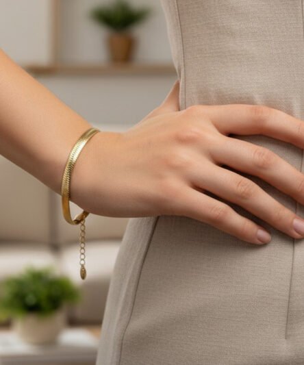 XUPING JEWELRY 14 Ayar Altın Kaplama, İtalyan Model Bileklik