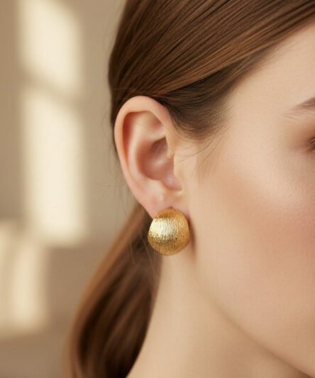 XUPING JEWELRY 14 Ayar Altın Kaplama, Sepet Model Küpe