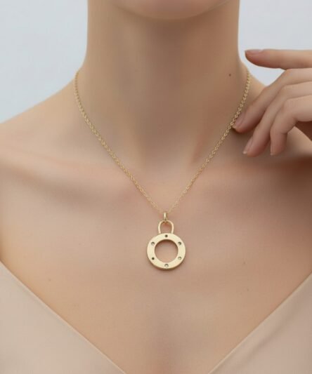 XUPING JEWELRY 14 Ayar Altın Kaplama, Cartier Zirkon Taşlı Kolye