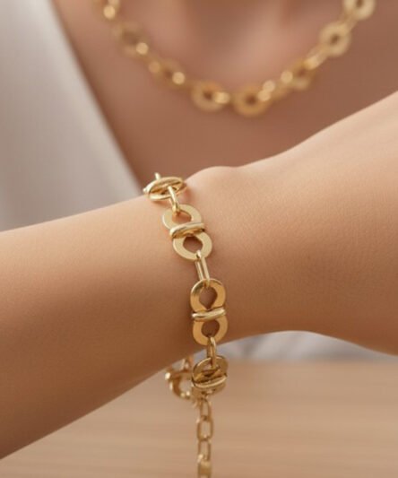 XUPING JEWELRY 14 Ayar Altın Kaplama, Belle Model Bileklik