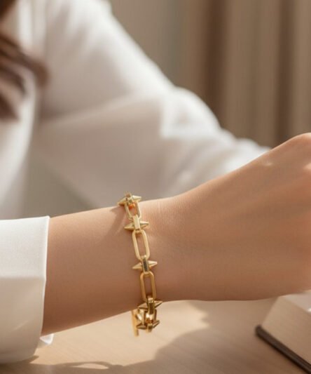 XUPING JEWELRY 14 Ayar Altın Kaplama, Çivi  Model  Bileklik