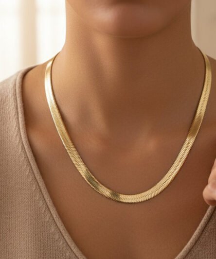 XUPING JEWELRY 14 Ayar Altın Kaplama, İtalyan Kalın Model Kolye