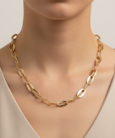 XUPING JEWELRY 14 Ayar Altın Kaplama, Lalezar Model Kolye