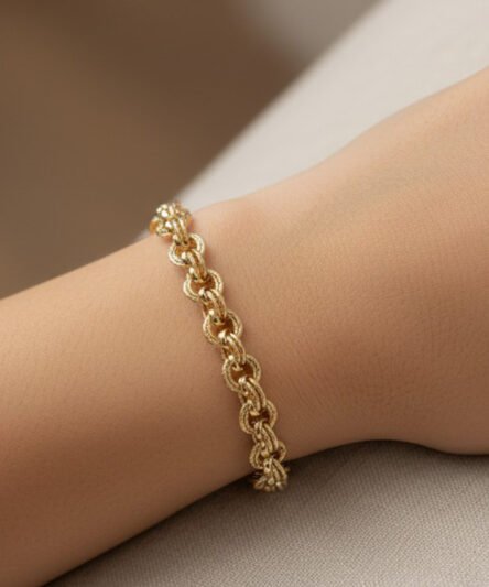 XUPING JEWELRY 14 Ayar Altın Kaplama, Rus Model Bileklik