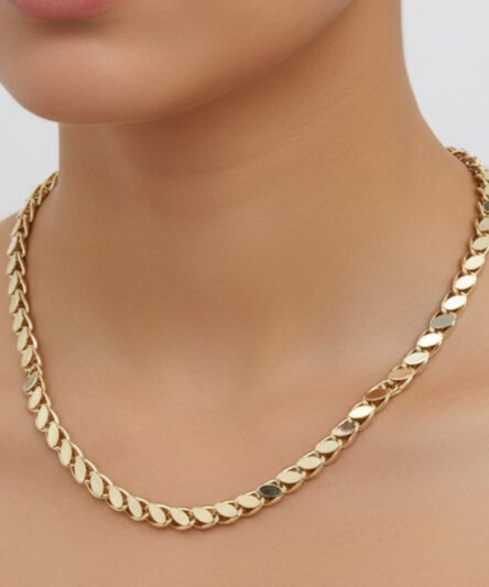 XUPING JEWELRY 14 Ayar Altın Kaplama, Arpa Model Kolye