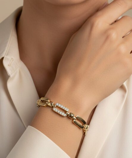 XUPING JEWELRY 14 Ayar Altın Kaplama, Geylani Model Bileklik