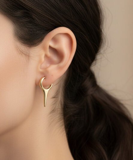 XUPING JEWELRY 14 Ayar Altın Kaplama, Elka Küpe