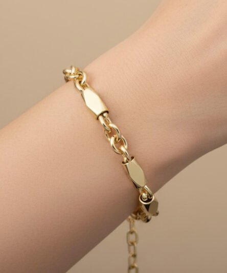 XUPING JEWELRY 14 Ayar Altın Kaplama, Piaro Model Bileklik