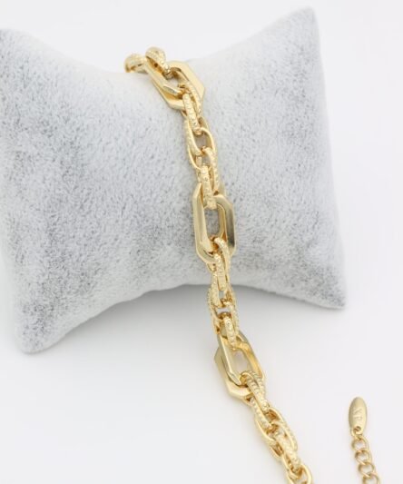XUPING JEWELRY 14 Ayar Altın Kaplama, Zincir Model Bileklik