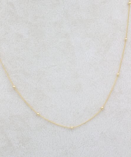 XUPING JEWELRY 14 Ayar Altın Kaplama, Dorika İnce Model Kolye