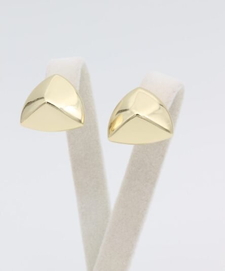 XUPING JEWELRY 14 Ayar Altın Kaplama, Piramit Model Küpe