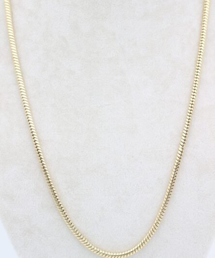 XUPING JEWELRY 14 Ayar Altın Kaplama, Balık Sırtı İnce Model Kolye