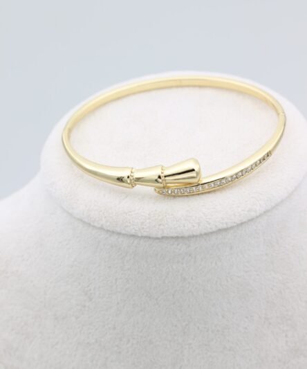 XUPING JEWELRY 14 Ayar Altın Kaplama, Midellie Zirkon Taşlı Kelepçe