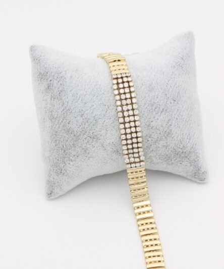 XUPING JEWELRY 14 Ayar Altın Kaplama, Margarita Zirkon Taşlı Bileklik