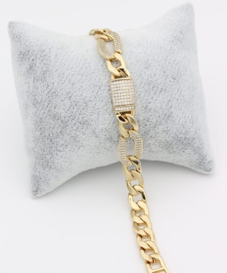 XUPING JEWELRY 14 Ayar Altın Kaplama, Gurmet Zirkon Taşlı Bileklik