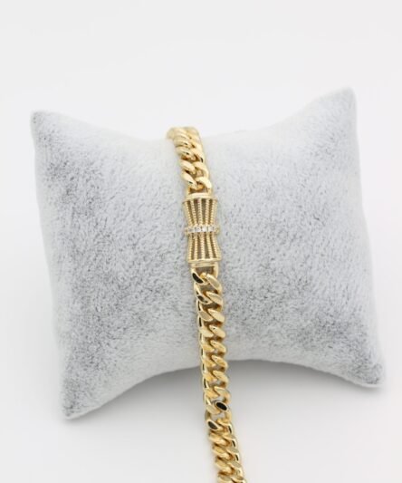 XUPING JEWELRY 14 Ayar Altın Kaplama, Kurdela Zirkon Taşlı Bileklik