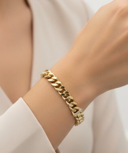 XUPING JEWELRY 14 Ayar Altın Kaplama,  By Gurmet Zirkon taşlı bileklik