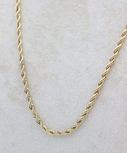 XUPING JEWELRY 14 Ayar Altın Kaplama, Burgu İnce Model Kolye