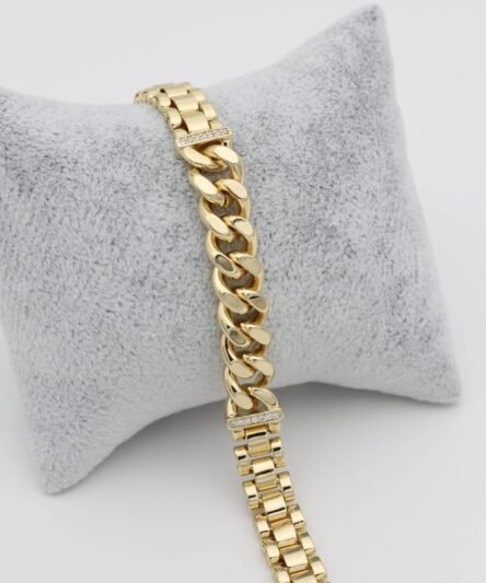 XUPING JEWELRY 14 Ayar Altın Kaplama, By Gurmet Zirkon taşlı bileklik