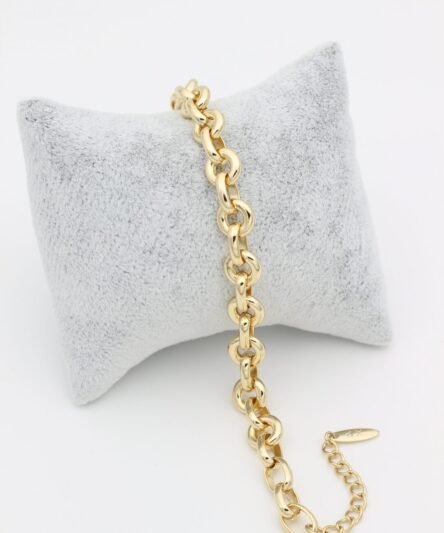 XUPING JEWELRY 14 Ayar Altın Kaplama, Silindir Halka Model Bileklik