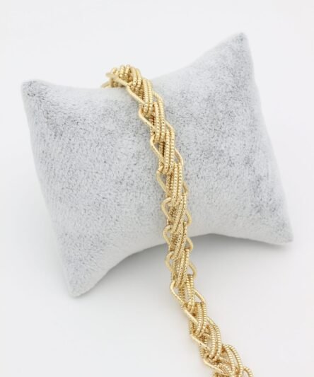 XUPING JEWELRY 14 Ayar Altın Kaplama, Örgü Model Bileklik