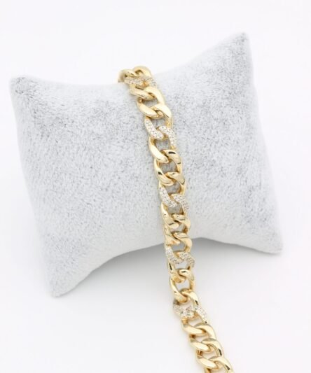 XUPING JEWELRY 14 Ayar Altın Kaplama, Ema Gurmet Zirkon Taşlı Bileklik