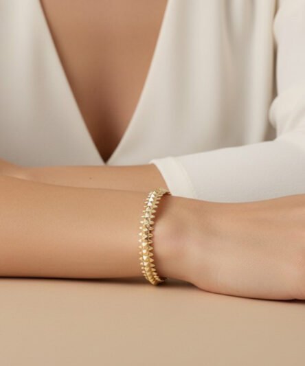 Stil İncisi/Xupıng Jewelry 14 Ayar Altın Kaplama, Çivi Model Kelepçe