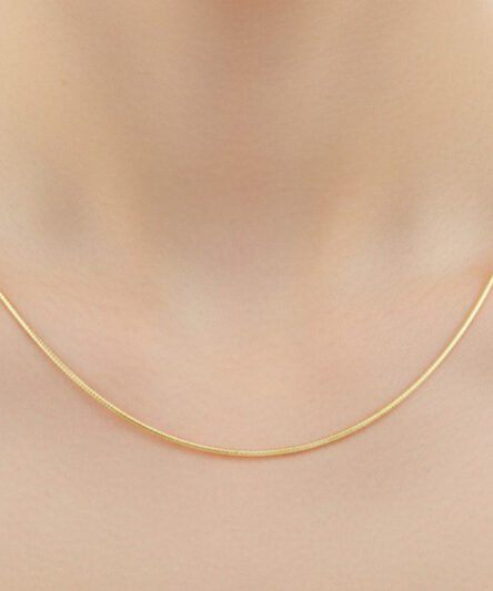 Stil İncisi/Xupıng Jewelry  14 Ayar Altın Kaplama, Zincir Model Kolye (Tekli)